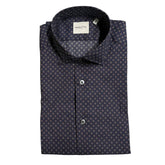 Bagutta Blue Cotton Men's Slim Fit Shirt